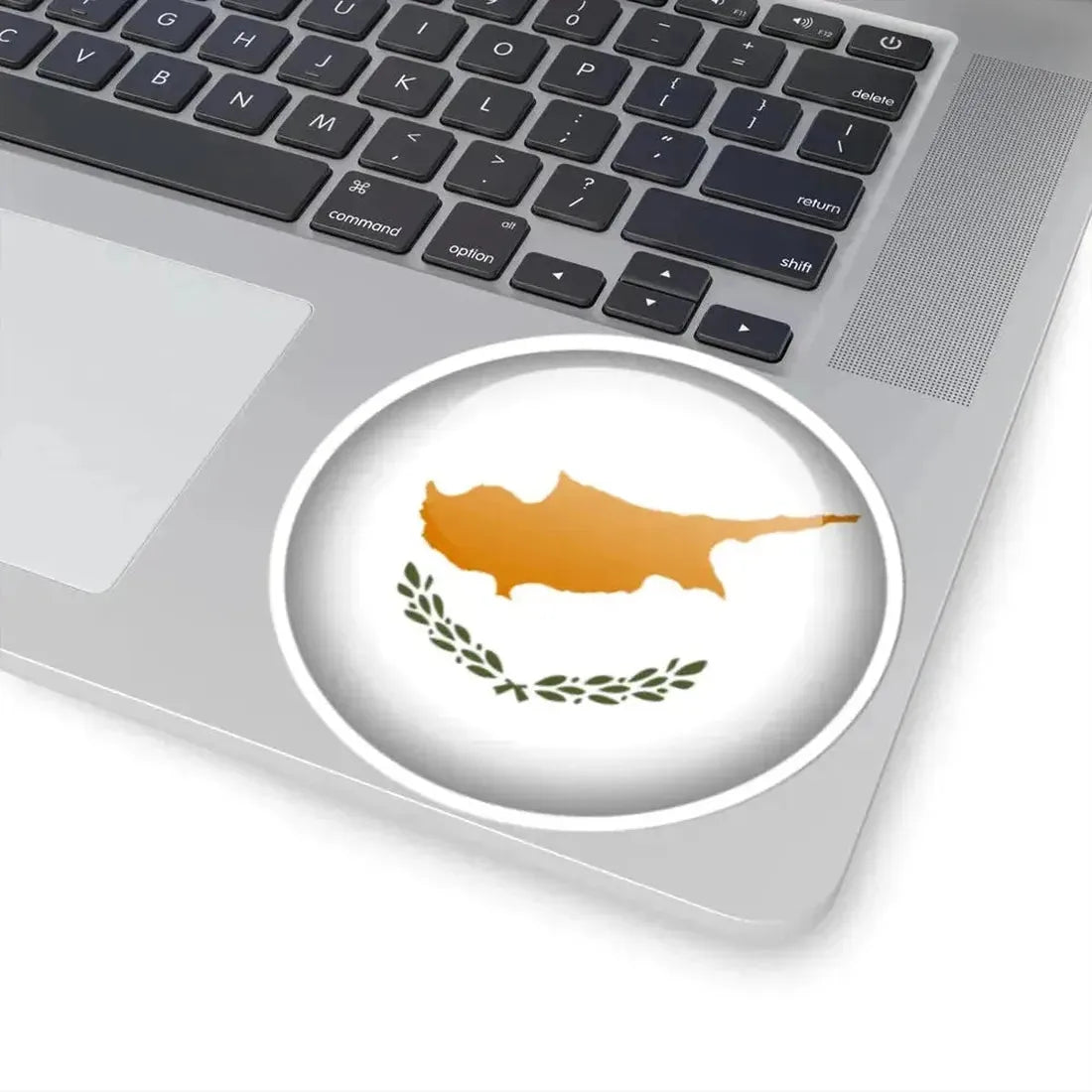 Flag orb Cyprus (Cyprus) STICKER Vinyl Kiss-Cut Decal - The Sticker Space