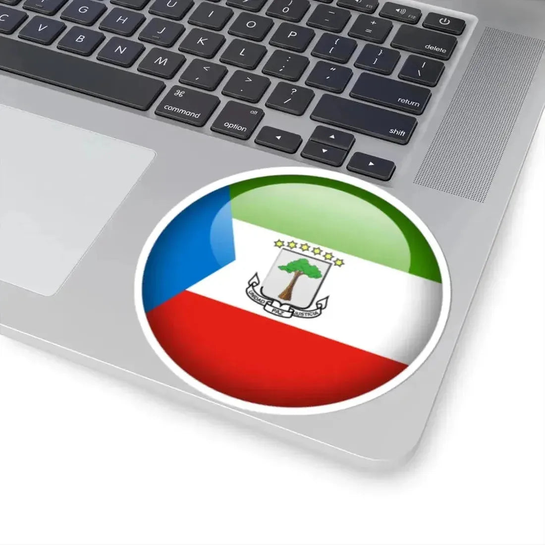Flag orb Equatorial Guinea (Equatorial Guinea) STICKER Vinyl Kiss-Cut Decal - The Sticker Space