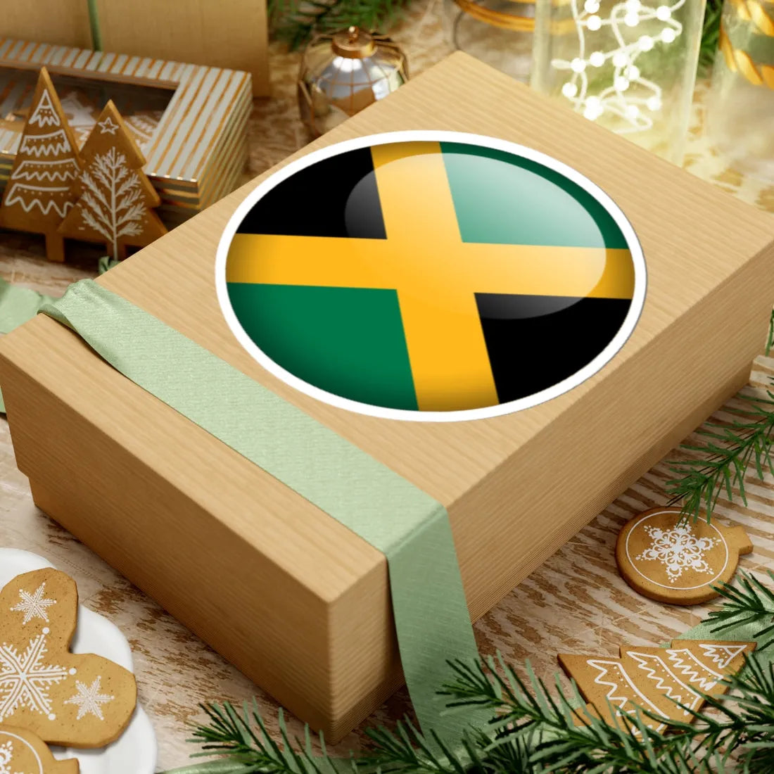 Flag orb Jamaica (Jamaica) STICKER Vinyl Kiss-Cut Decal - The Sticker Space