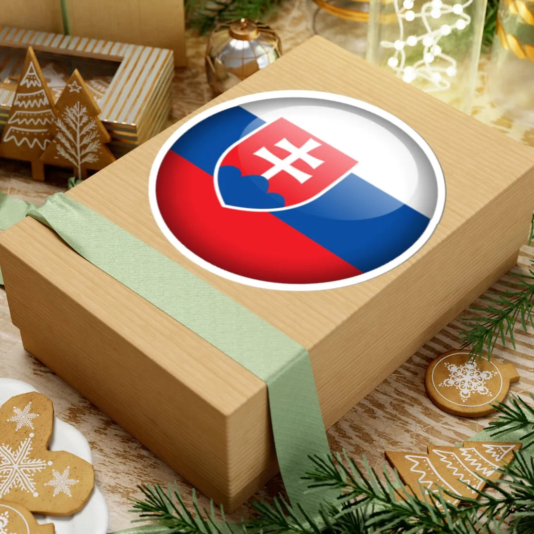 Flag Orb Slovakia (Slovakia) STICKER Vinyl Kiss-Cut Decal - The Sticker Space