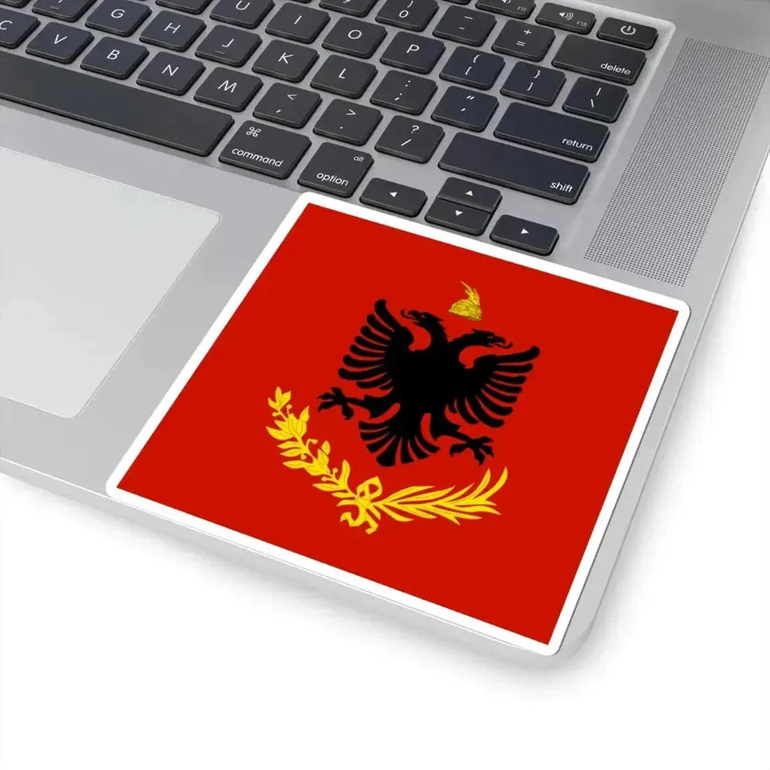 Flag variation of the Albanian Royal Army (Albania) STICKER Vinyl Kiss-Cut Decal - The Sticker Space
