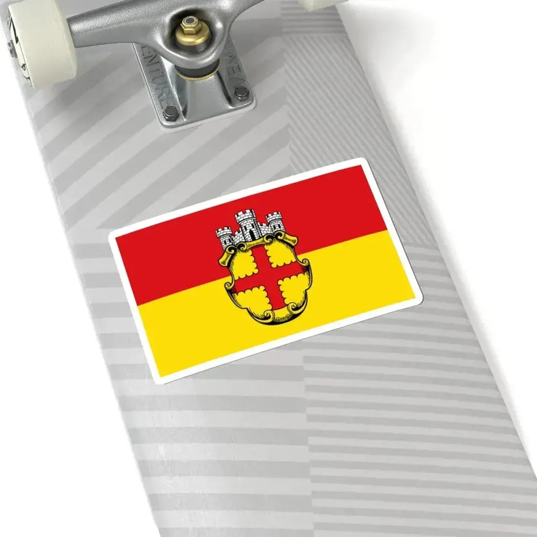 Flagge Eupen 2 (Belgium) STICKER Vinyl Kiss-Cut Decal - The Sticker Space