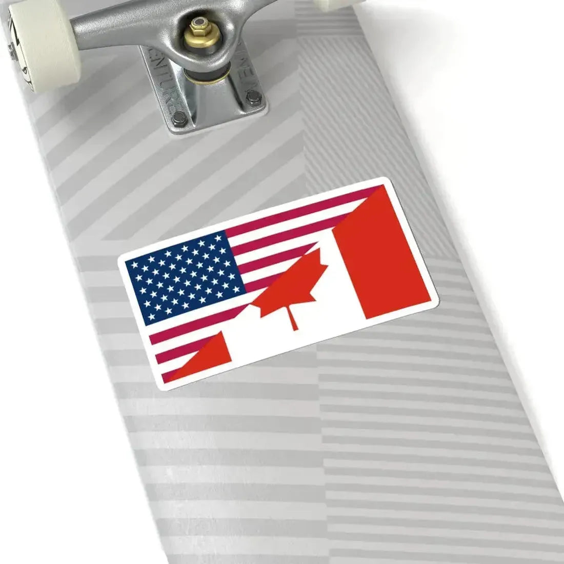Flags of Canada and the United States (Canada) STICKER Vinyl Kiss-Cut Decal - The Sticker Space