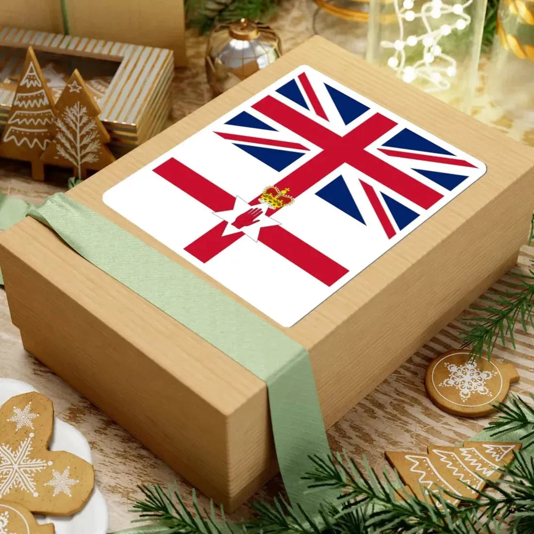 Flags of the United Kingdom and Northern Ireland 1953-1972 (Ireland) STICKER Vinyl Kiss-Cut Decal - The Sticker Space