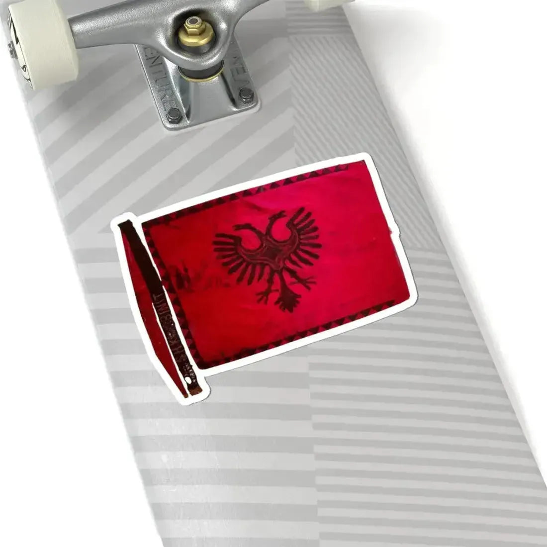 Flamuri i Batalionit Sulmues Ushtarak Shkumbini (Albania) STICKER Vinyl Kiss-Cut Decal - The Sticker Space