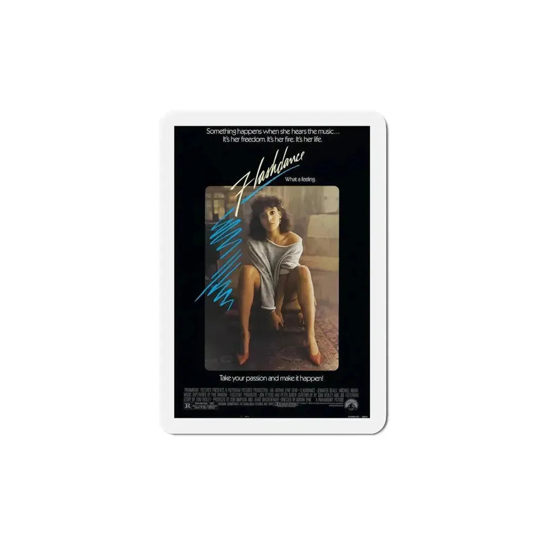 Flashdance 1983 Movie Poster Refrigerator Magnet - The Sticker Space