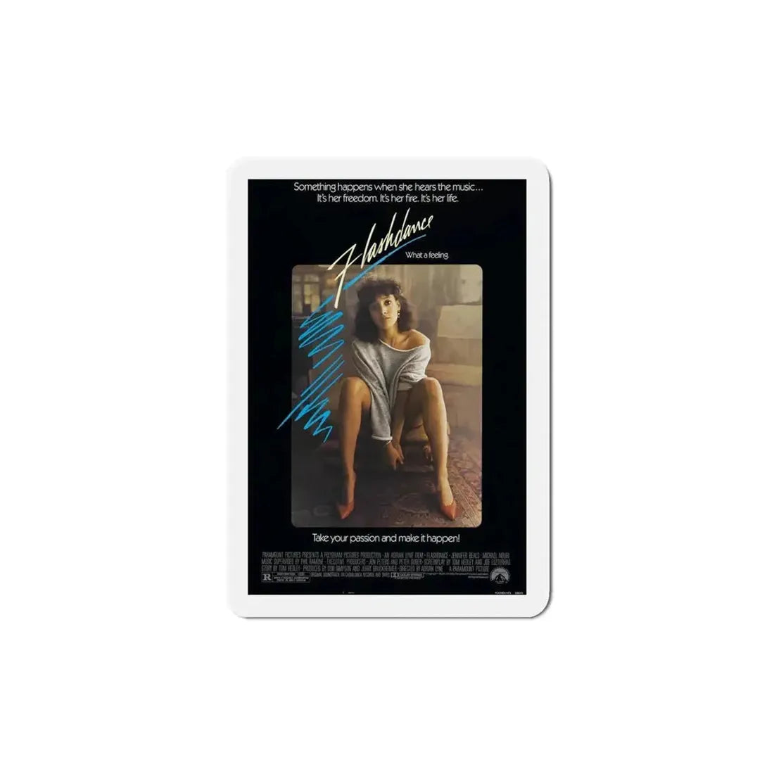 Flashdance 1983 Movie Poster Refrigerator Magnet - The Sticker Space
