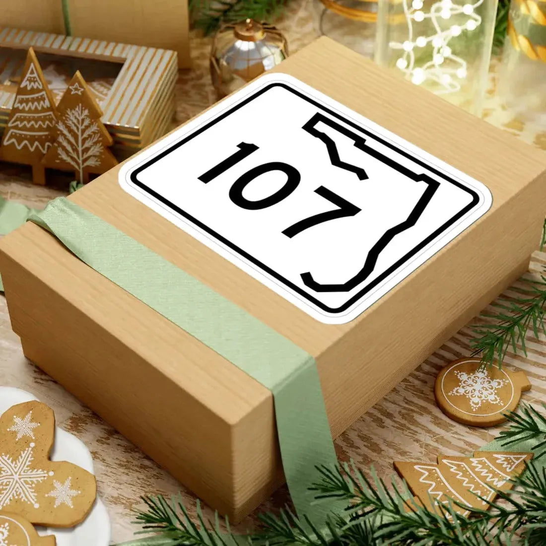 Florida 107 (Florida) (Road Sign) STICKER Vinyl Kiss-Cut Decal - The Sticker Space