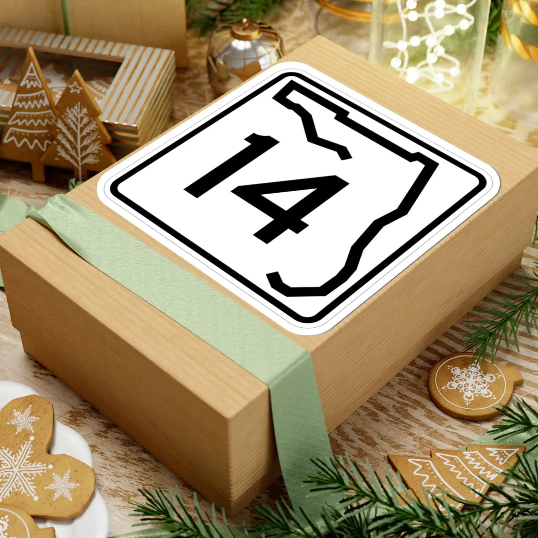 Florida 14 (Florida) (Road Sign) STICKER Vinyl Kiss-Cut Decal - The Sticker Space