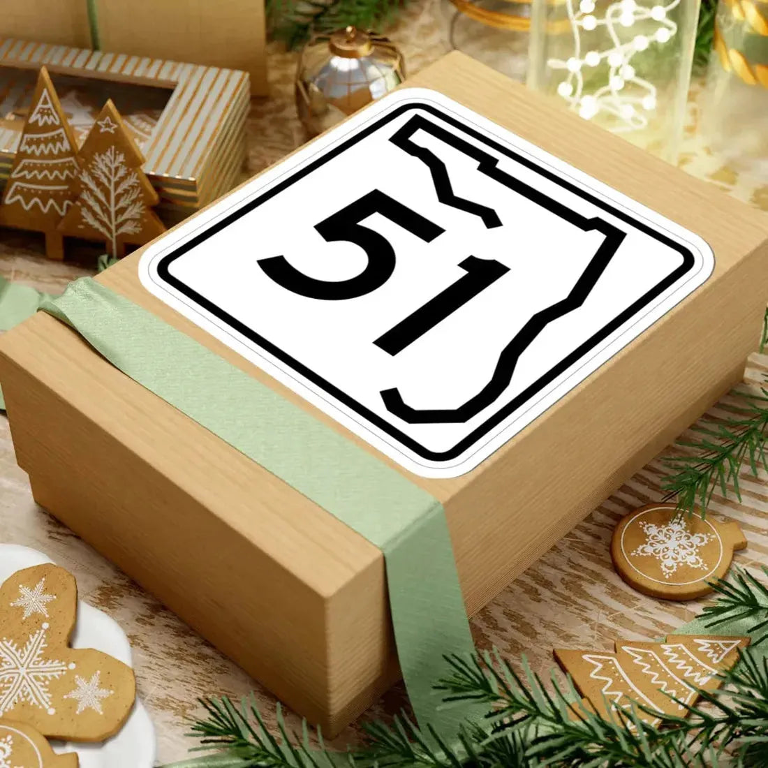 Florida 51 (Florida) (Road Sign) STICKER Vinyl Kiss-Cut Decal - The Sticker Space