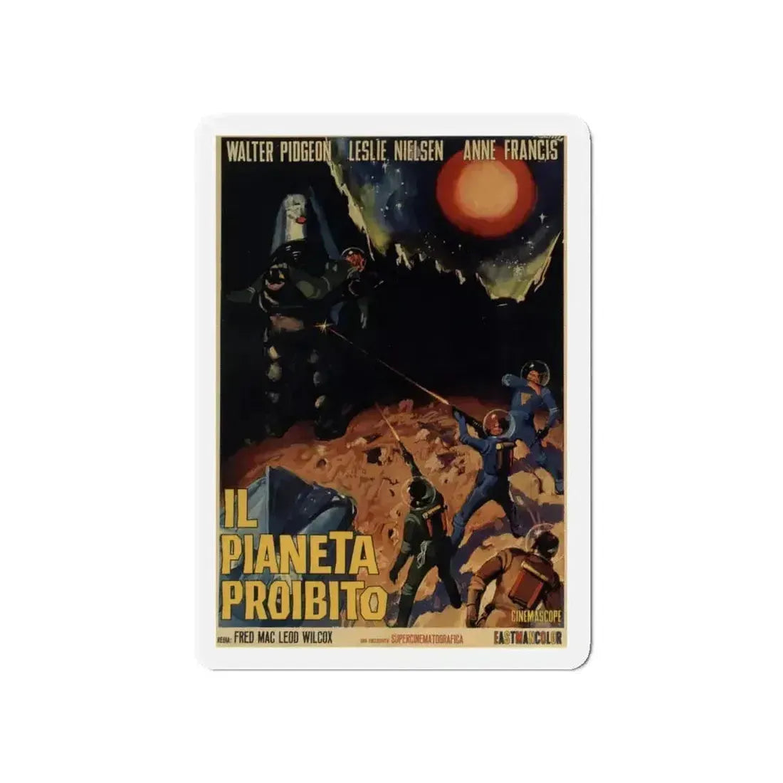FORBIDDEN PLANET 1956 Movie Poster - Refrigerator Magnet - The Sticker Space