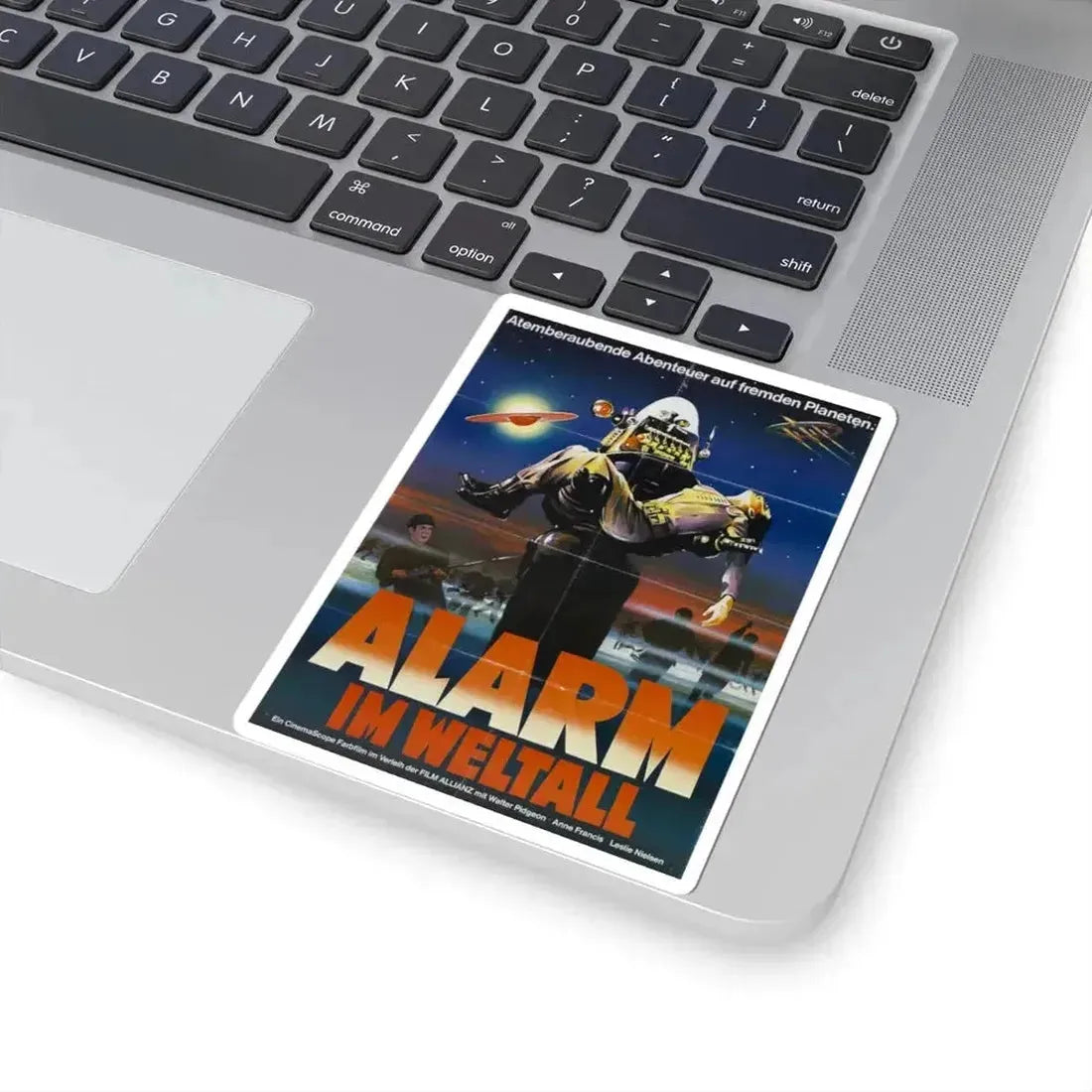 FORBIDDEN PLANET (GERMAN) 1956 Movie Poster - STICKER Vinyl Kiss-Cut Decal - The Sticker Space