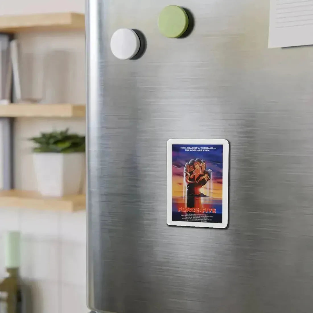 FORCE FIVE 1981 Movie Poster - Refrigerator Magnet - The Sticker Space