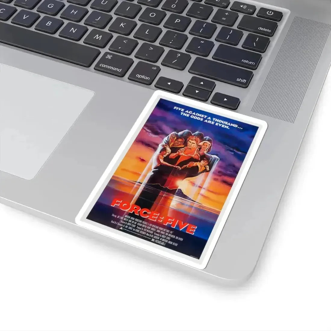 Force Five 1981 Movie Poster - STICKER Vinyl Kiss-Cut Decal - The Sticker Space