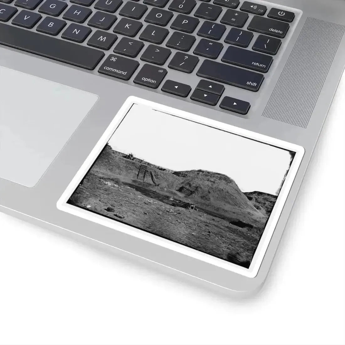 Fort Fisher, N.C. Interior View of Transverse and Magazine on the Land Front (U.S. Civil War) STICKER Vinyl Kiss-Cut Decal - The Sticker Space