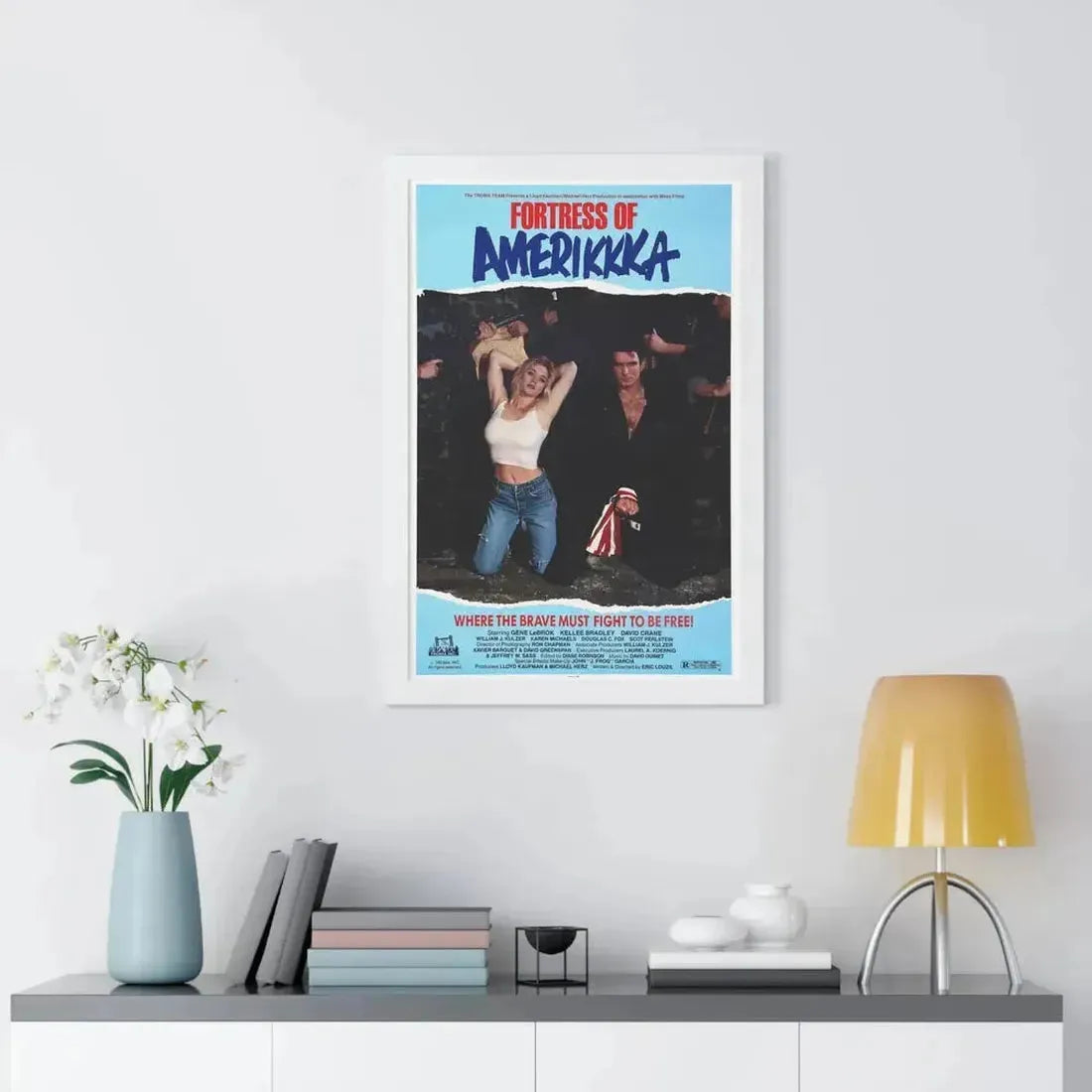 FORTRESS OF AMERIKKKA 1989 - Framed Movie Poster - The Sticker Space