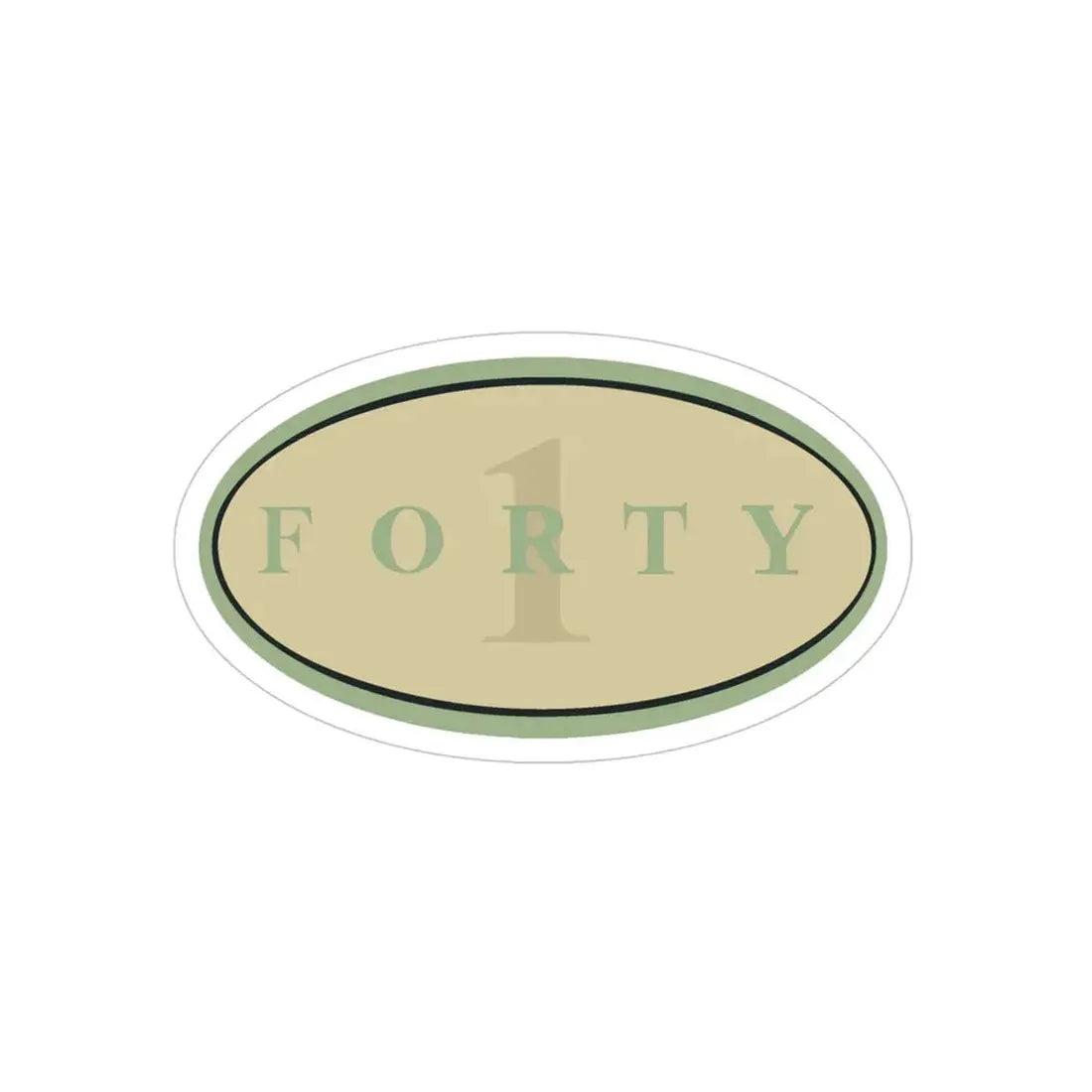Forty 1 (U.S. Navy) Transparent STICKER Die-Cut Vinyl Decal - The Sticker Space
