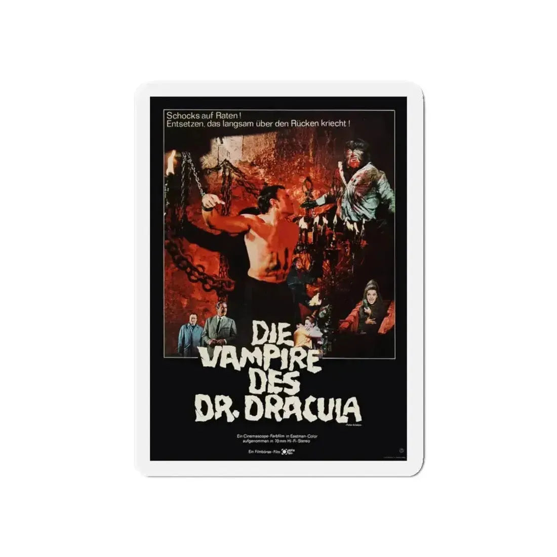 FRANKENSTEIN'S BLOODY TERROR (GERMAN) 1968 Movie Poster - Refrigerator Magnet - The Sticker Space