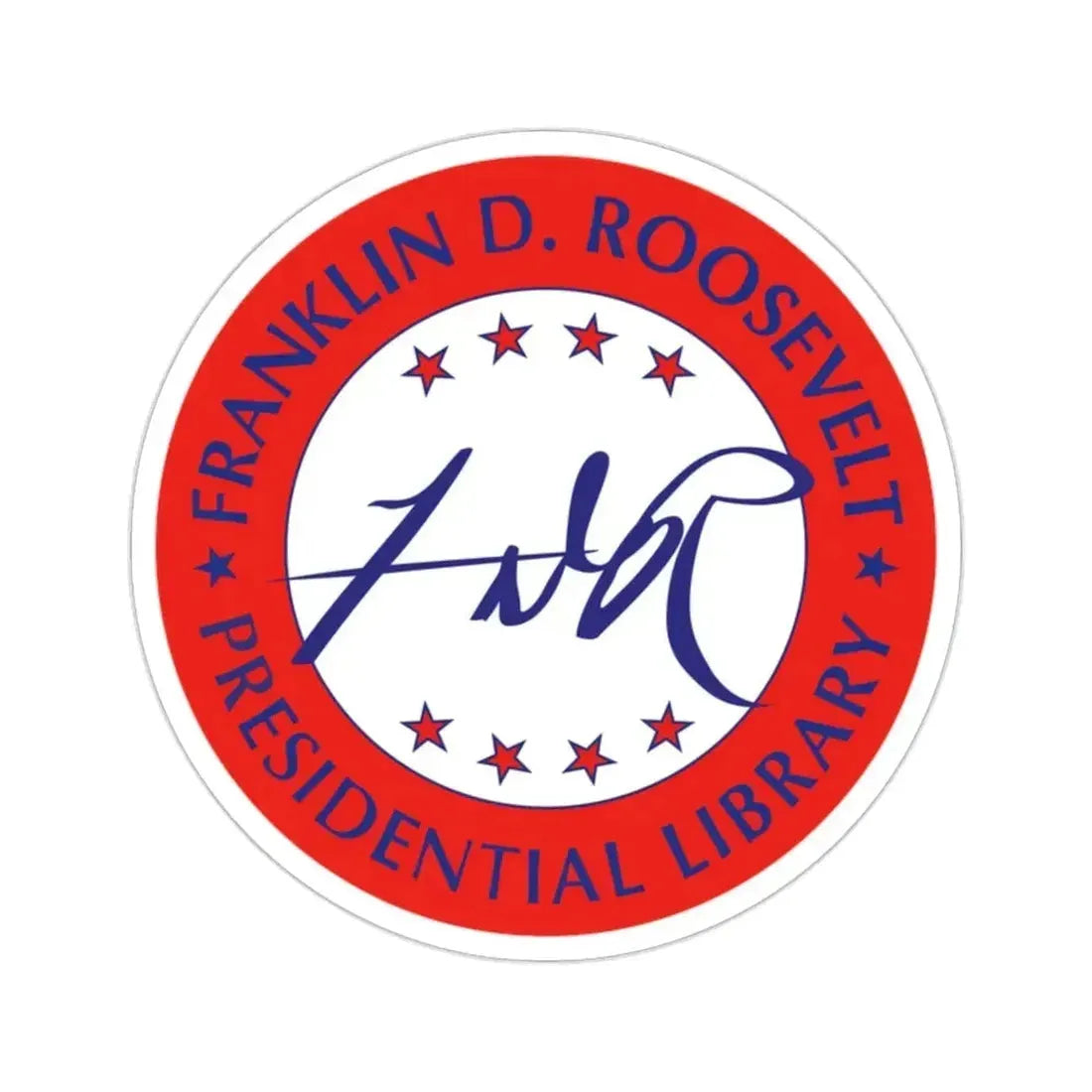 Franklin D Roosevelt Presidential Library STICKER Vinyl Die-Cut Decal - The Sticker Space