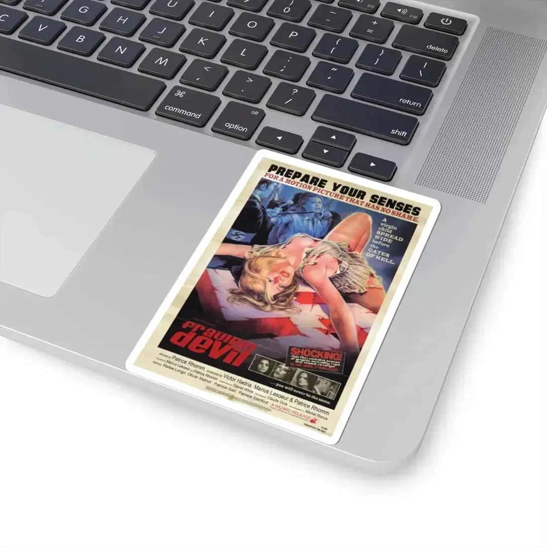 FRAULEIN DEVIL (ELSA FRAULEIN SS) RETRO Movie Poster - STICKER Vinyl Kiss-Cut Decal - The Sticker Space