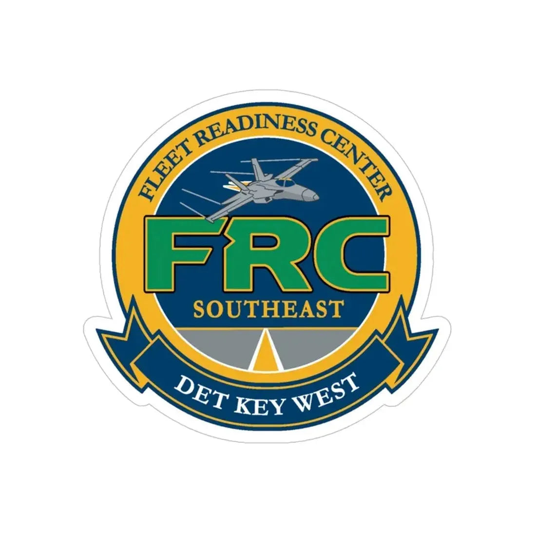 FRC DET Key West Fleet Readiness Center (U.S. Navy) Transparent STICKER Die-Cut Vinyl Decal - The Sticker Space