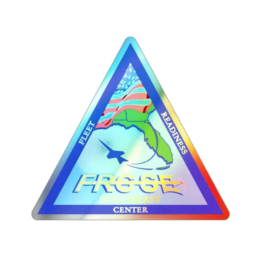 FRCSE Fleet Readiness Center South East (U.S. Navy) Holographic STICKER Die-Cut Vinyl Decal - The Sticker Space