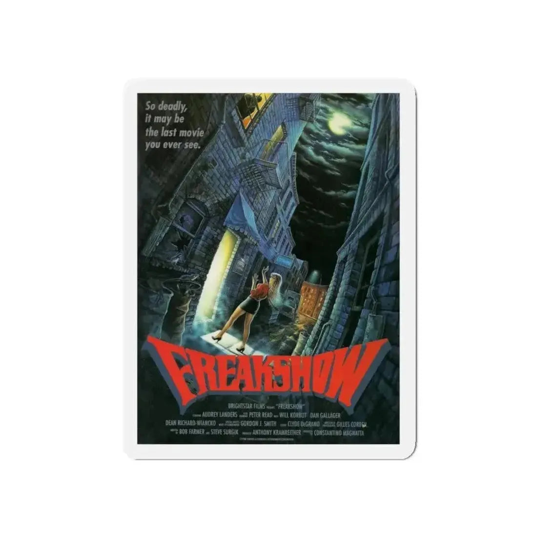 FREAKSHOW 1989 Movie Poster - Refrigerator Magnet - The Sticker Space