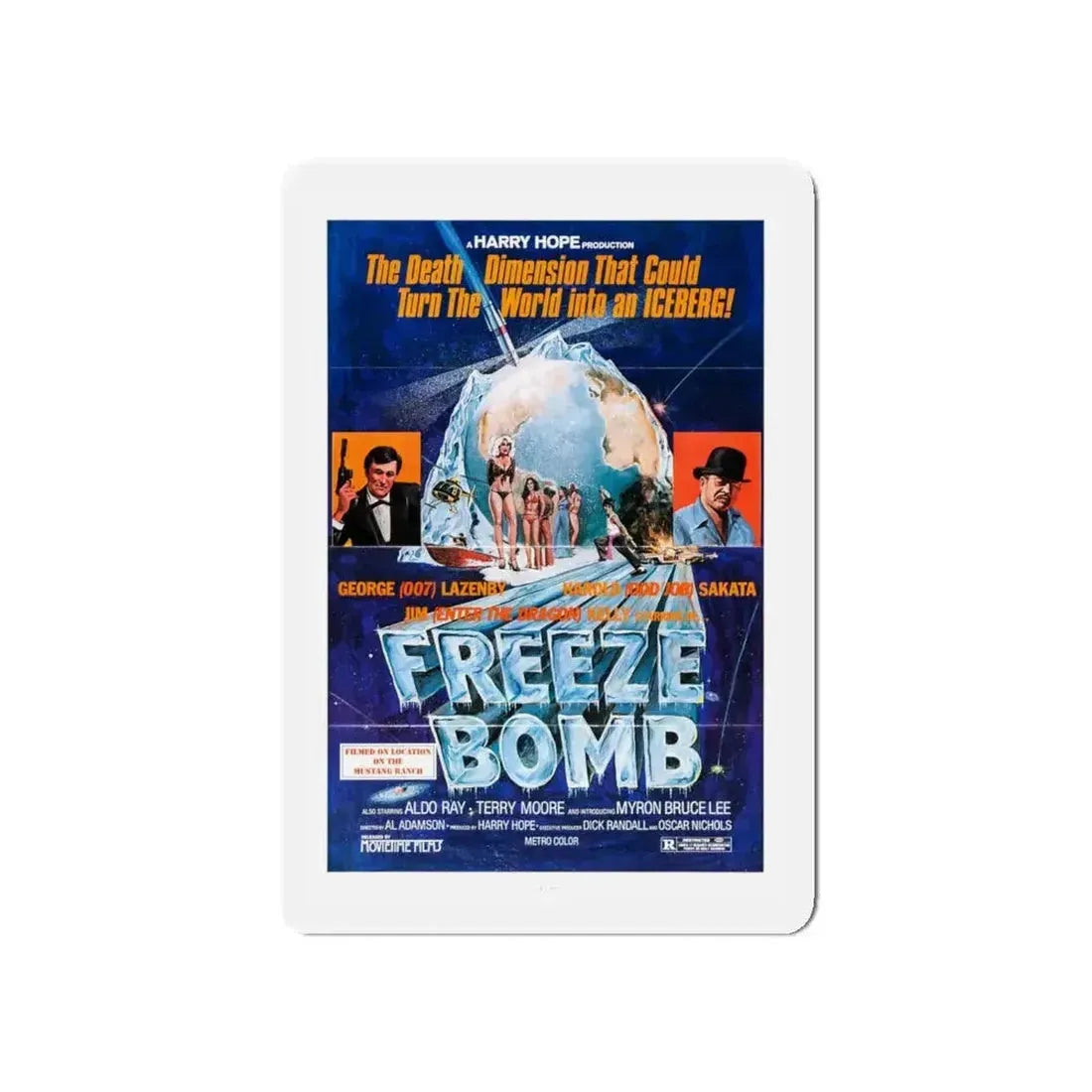 FREEZE BOMB (DEATH DIMENSION) 1978 Movie Poster - Refrigerator Magnet - The Sticker Space