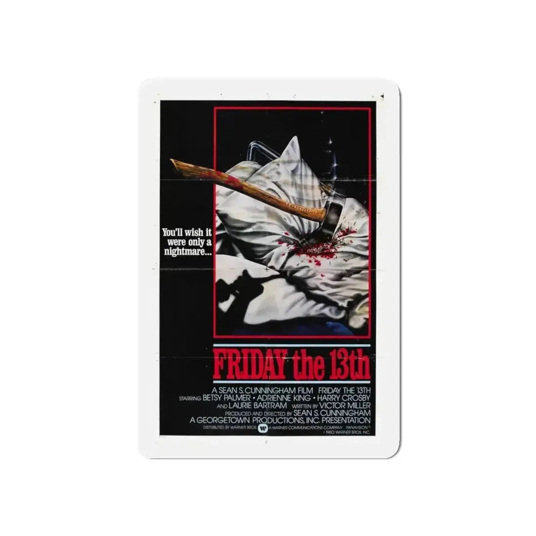 FRIDAY THE 13TH (2) 1980 Movie Poster - Refrigerator Magnet - The Sticker Space