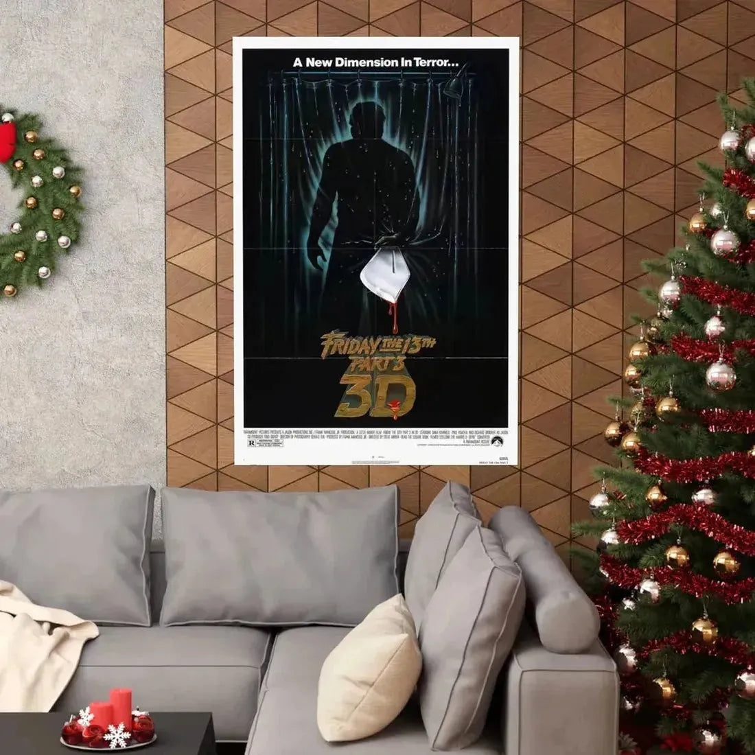 FRIDAY THE 13TH PART 3 1982 - Paper Movie Poster - The Sticker Space