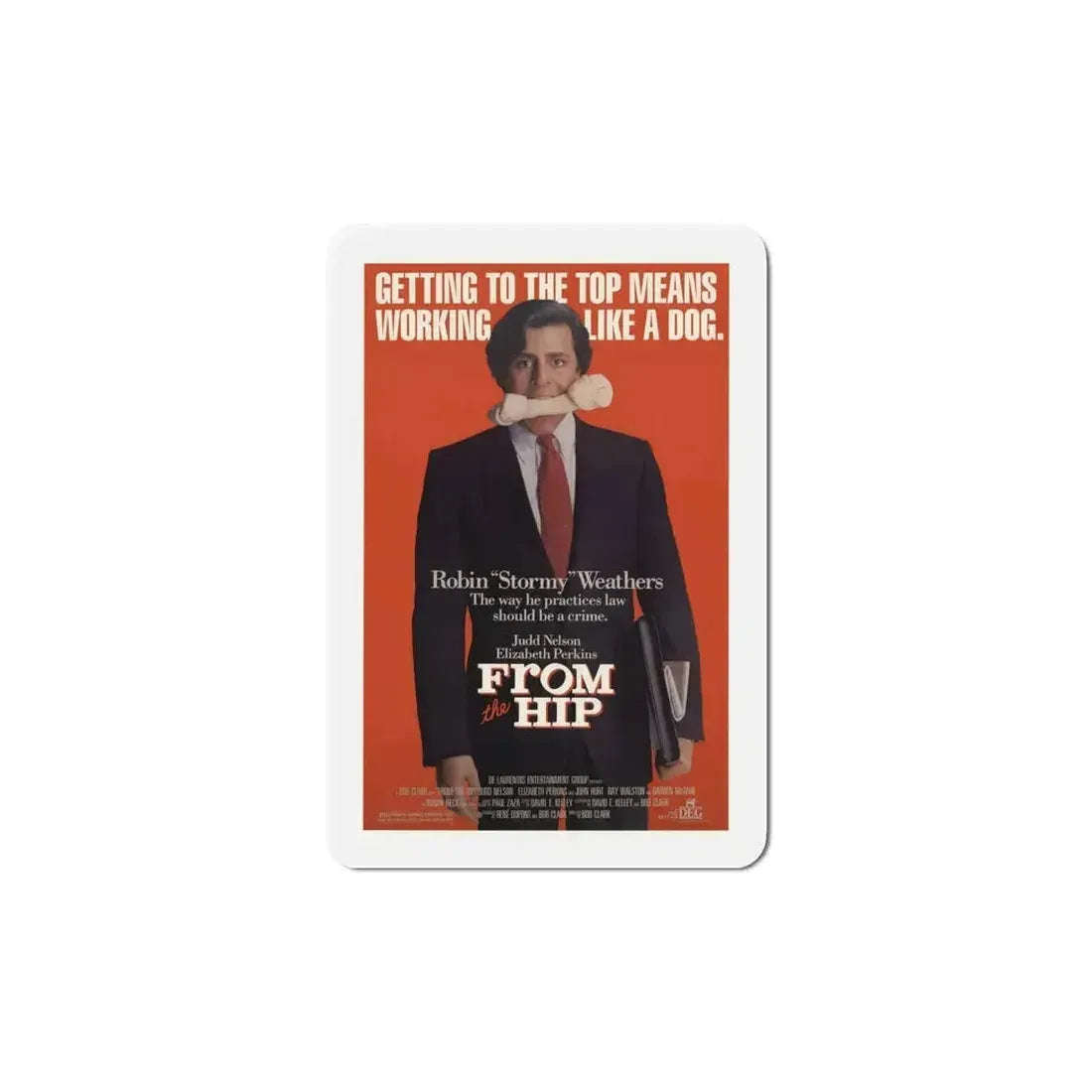 From the Hip 1987 Movie Poster Refrigerator Magnet - The Sticker Space