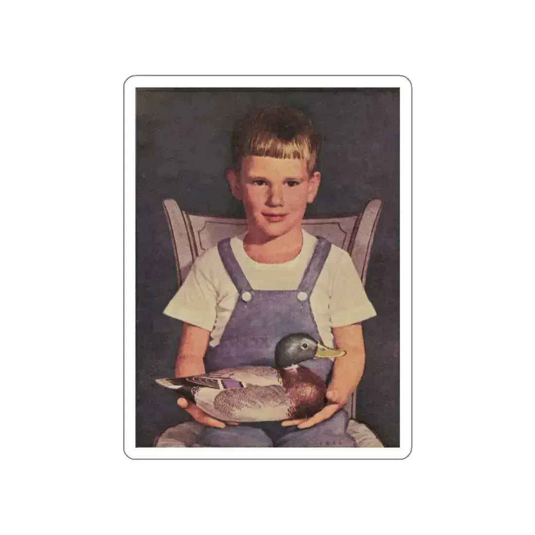 Front Cover, Woman's Day, February 1949 (Magazine Illustration) STICKER Vinyl Die-Cut Decal - The Sticker Space