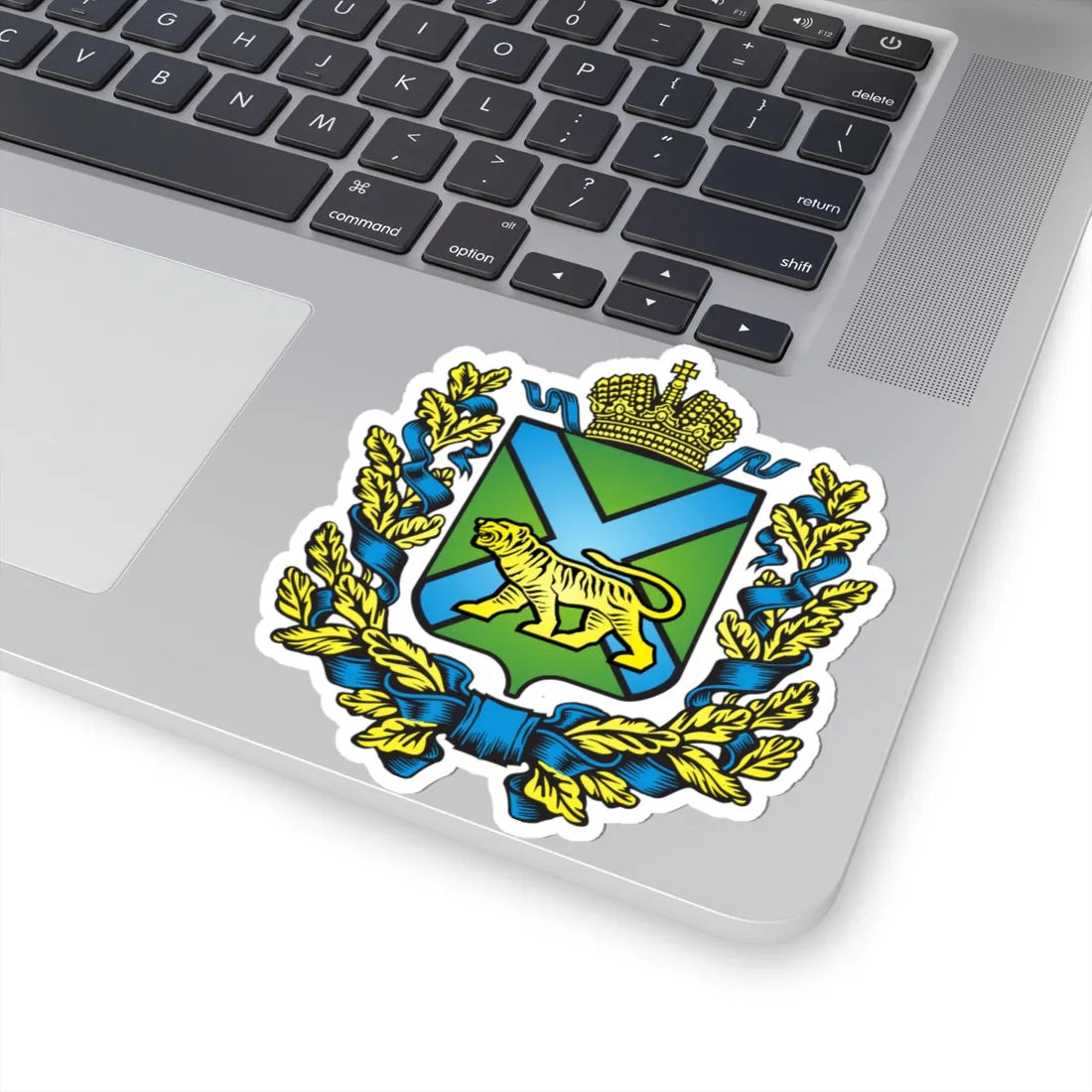 Full coat of arms of Primorsky Krai (Russia) (Coat of Arms) STICKER Vinyl Kiss-Cut Decal - The Sticker Space