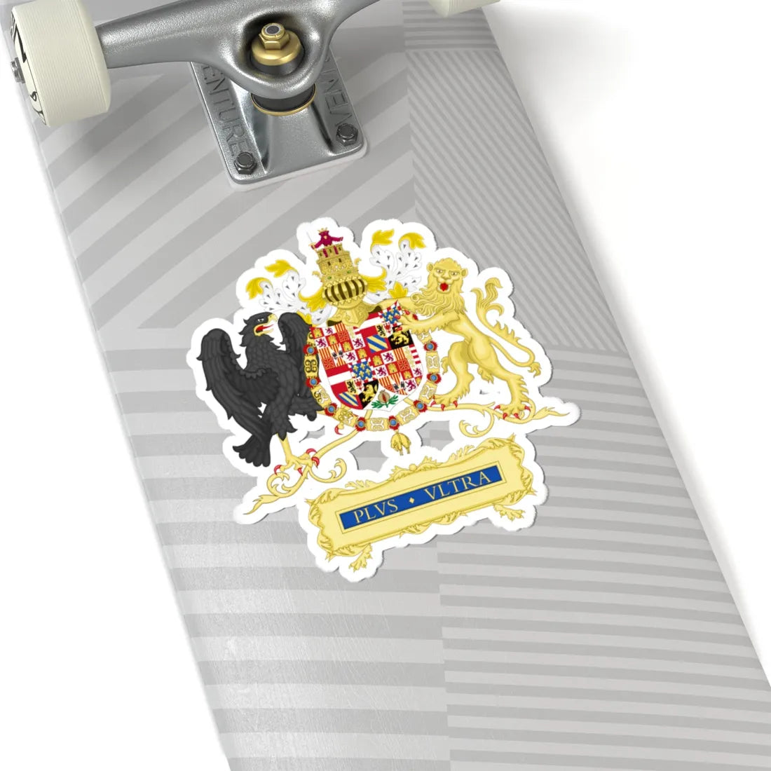 Full Ornamented Coat of Arms of Charles I of Spain 1520-1530 (Spain) (Coat of Arms) STICKER Vinyl Kiss-Cut Decal - The Sticker Space