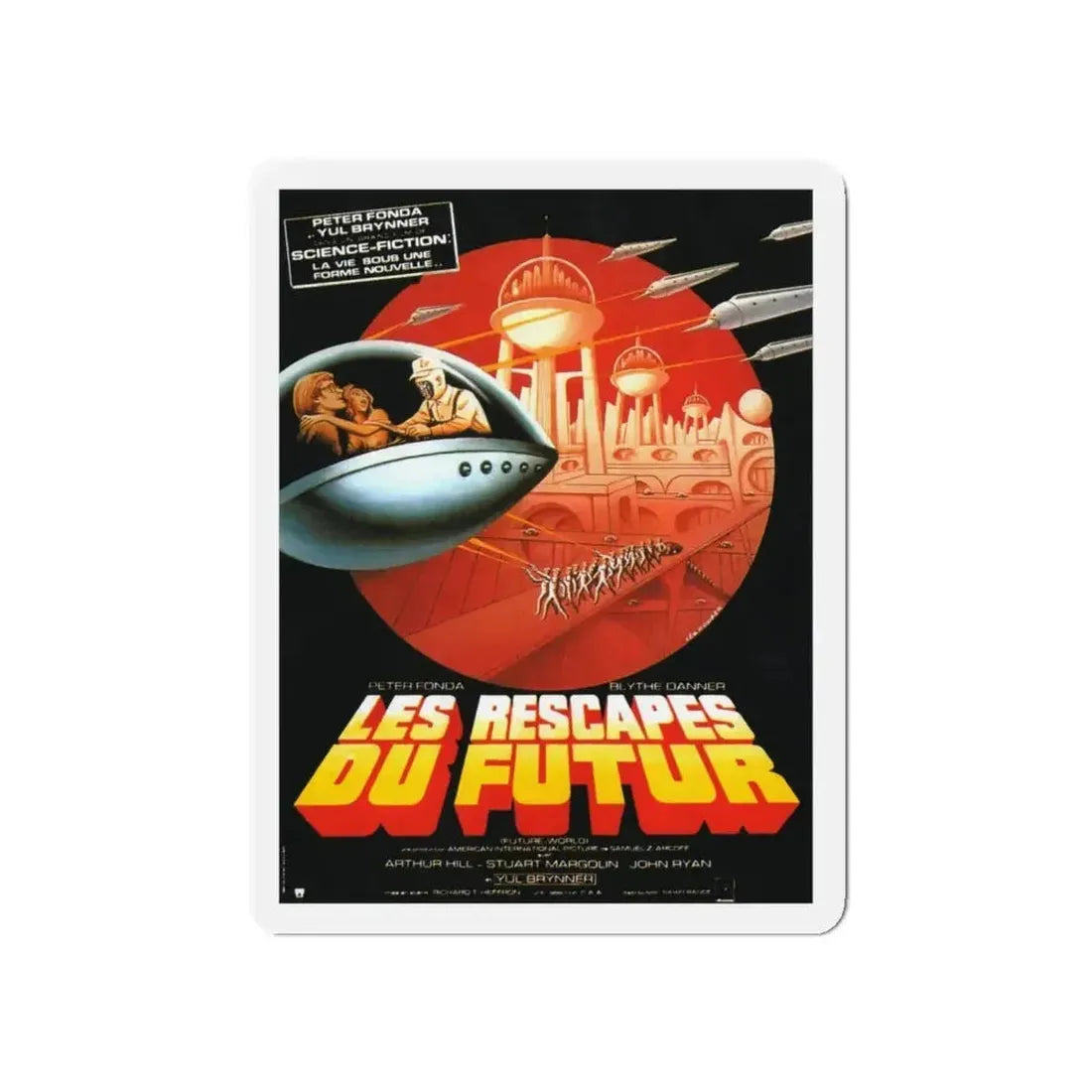 FUTUREWORLD (FRENCH) 1976 Movie Poster - Refrigerator Magnet - The Sticker Space