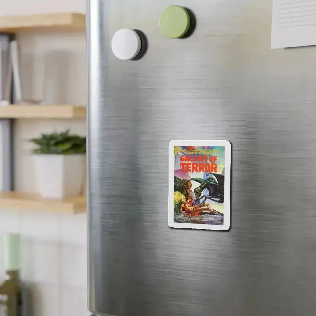 GALAXY OF TERROR 1981 Movie Poster - Refrigerator Magnet - The Sticker Space