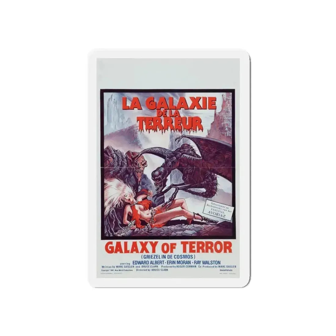 GALAXY OF TERROR (BELGIAN) 1981 Movie Poster - Refrigerator Magnet - The Sticker Space