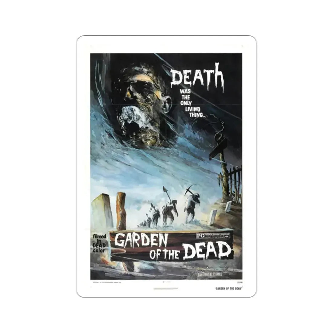 Garden of the Dead 1974 Movie Poster STICKER Vinyl Die-Cut Decal - The Sticker Space