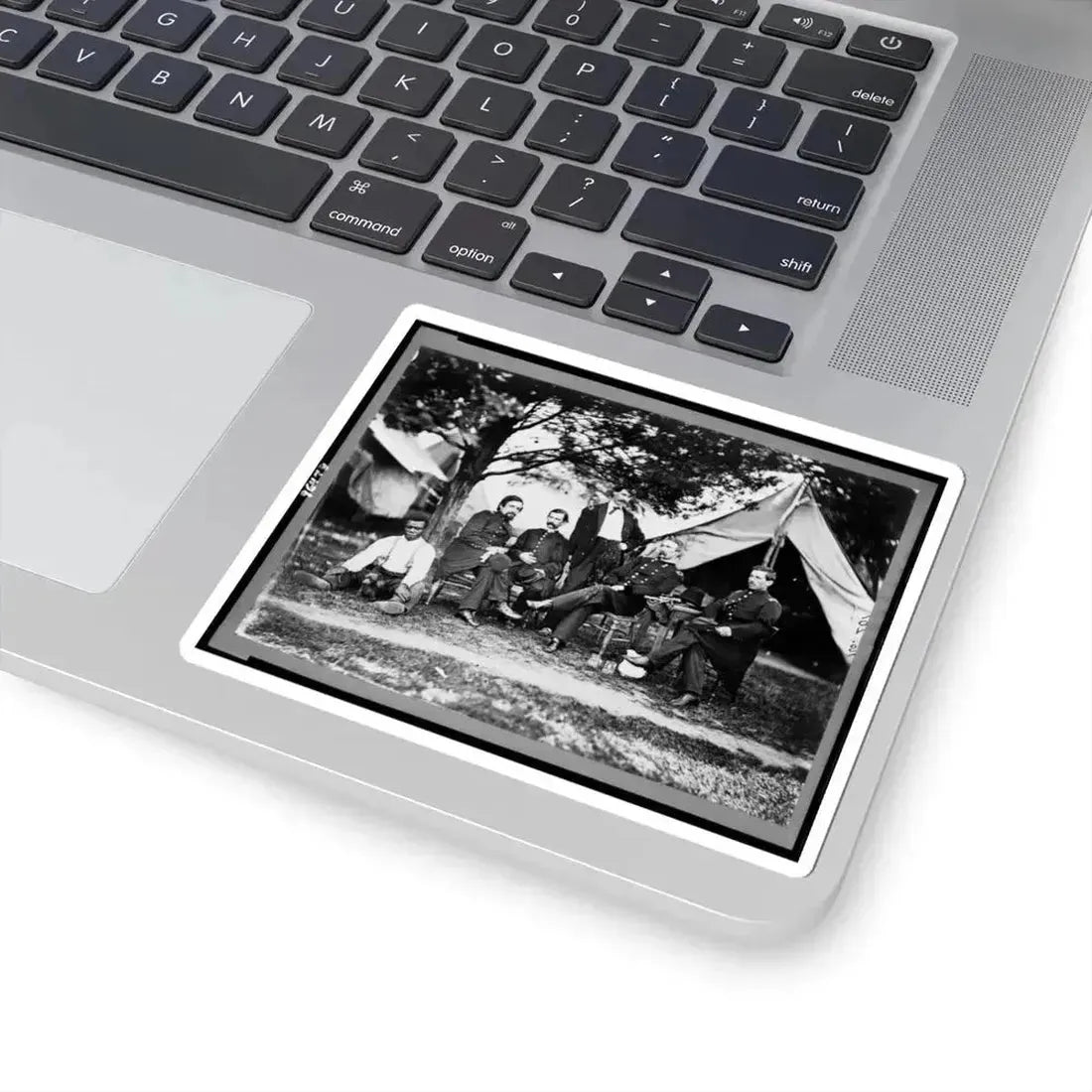 General Napoleon Bonaparte Mclaughlen and Staff Near Washington, D.C. (U.S. Civil War) STICKER Vinyl Kiss-Cut Decal - The Sticker Space