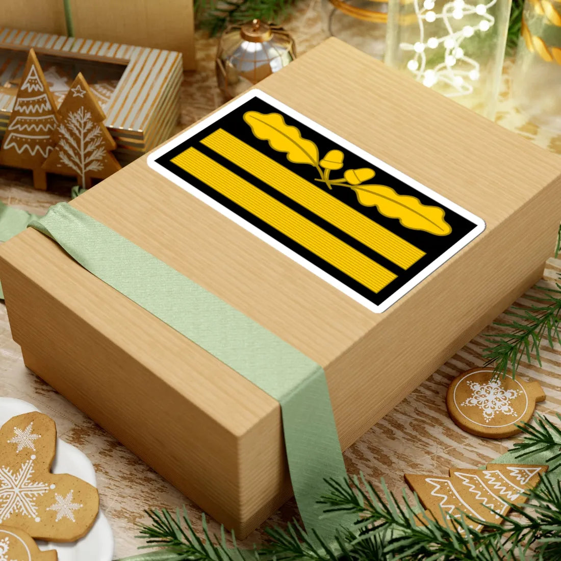 GenLt Gruf OF7 cam slv 1945 (Germany) (Military Rank) STICKER Vinyl Kiss-Cut Decal - The Sticker Space