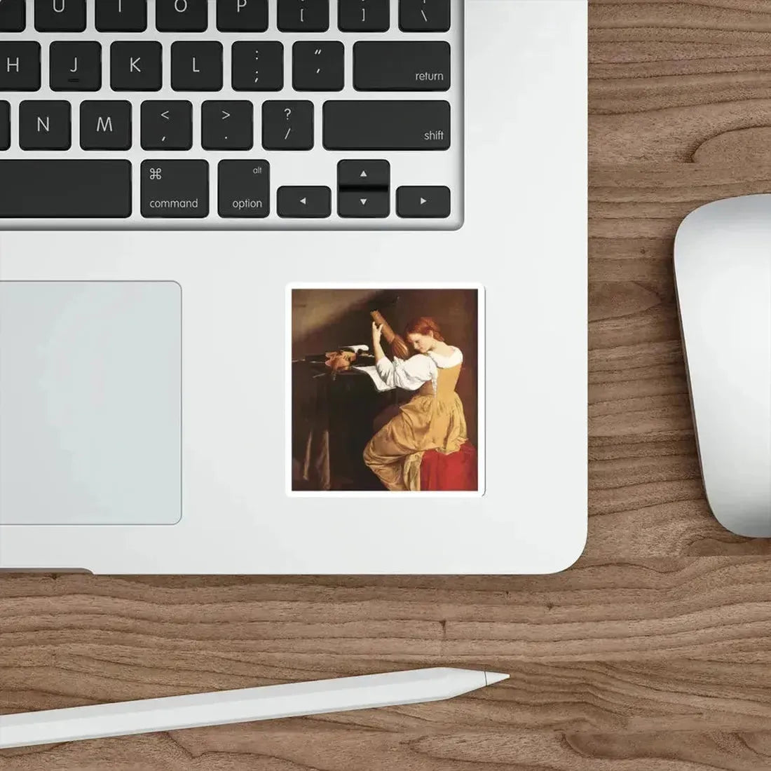 GENTILESCHI, Orazio - Lute Player (Artwork) STICKER Vinyl Die-Cut Decal - The Sticker Space