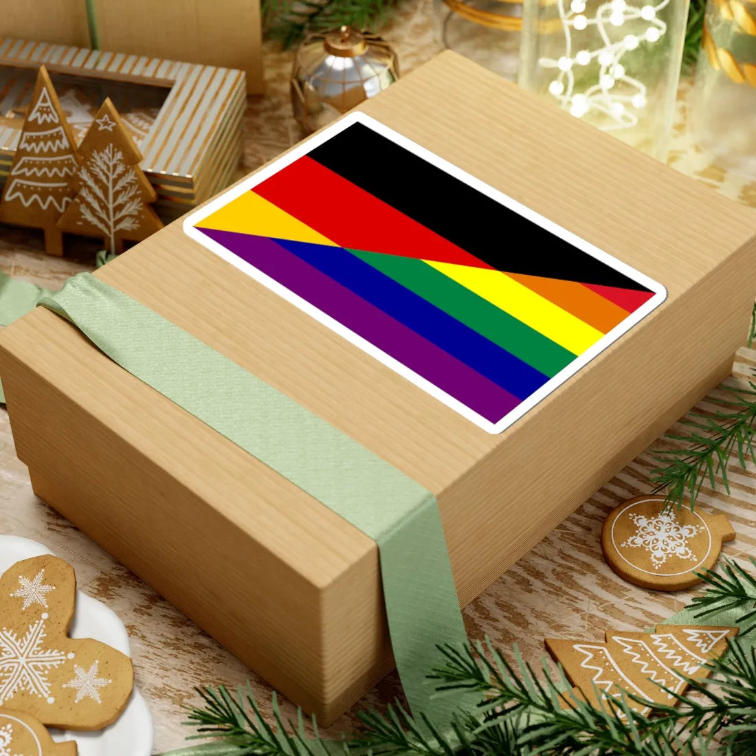 Germany Gay flag (Germany) STICKER Vinyl Kiss-Cut Decal - The Sticker Space