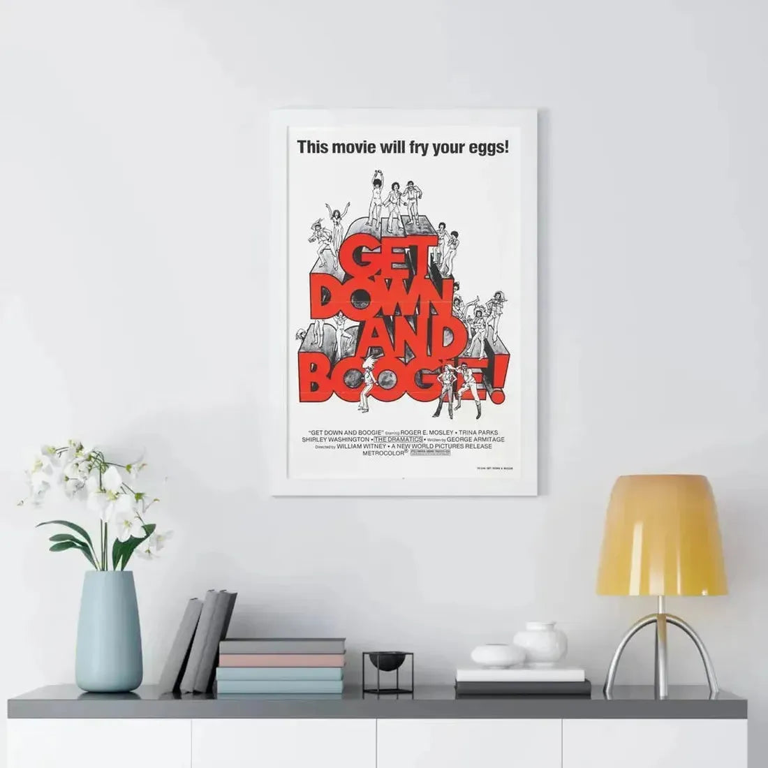 GET DOWN AND BOOGIE (DARKTOWN STRUTTERS) 1975 - Framed Movie Poster - The Sticker Space