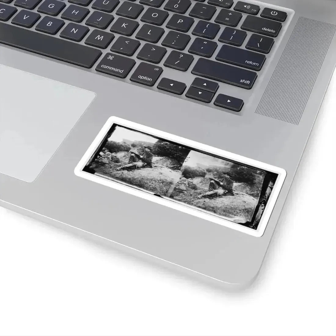 Gettysburg, Pa. Alfred R. Waud, Artist of Harper's Weekly, Sketching on Battlefield (U.S. Civil War) STICKER Vinyl Kiss-Cut Decal - The Sticker Space