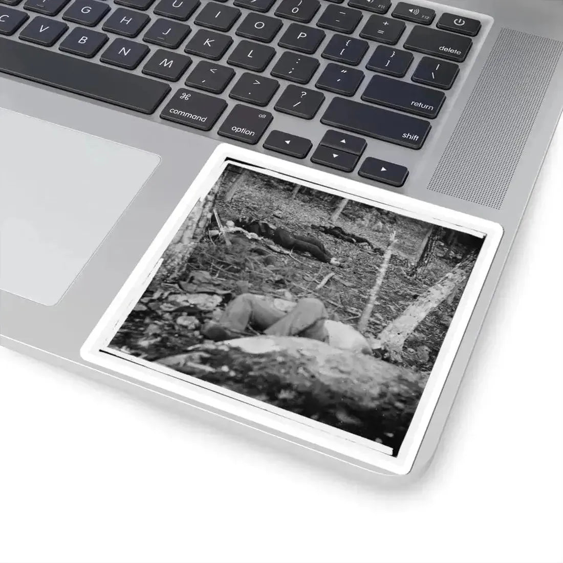 Gettysburg, Pa. Four Dead Soldiers in the Woods Near Little Round Top (U.S. Civil War) STICKER Vinyl Kiss-Cut Decal - The Sticker Space