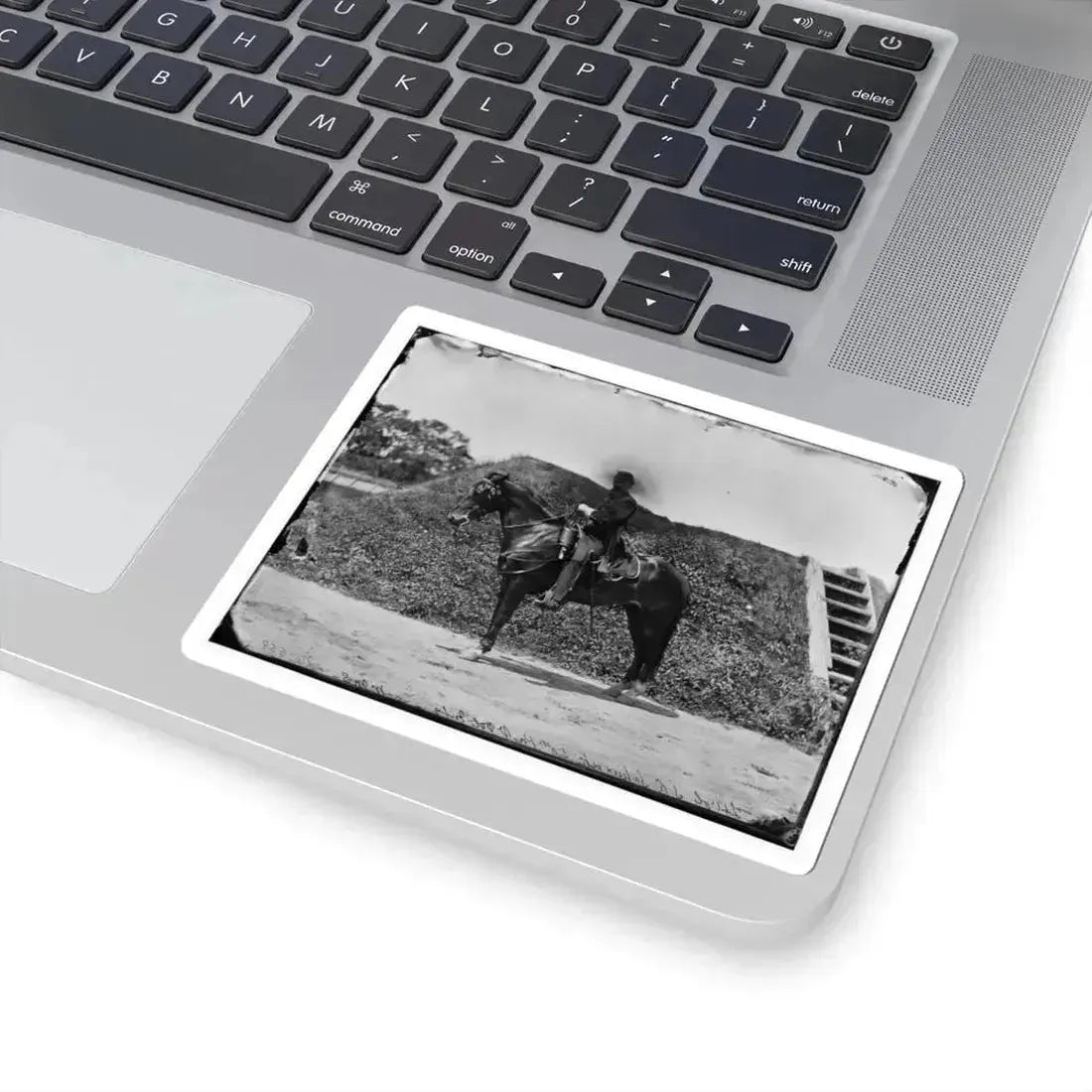 Gettysburg, Pennsylvania. Lt. Col. Samuel K. Schwenk, 50Th Pennsylvania Infantry (Seated on Horse) (U.S. Civil War) STICKER Vinyl Kiss-Cut Decal - The Sticker Space