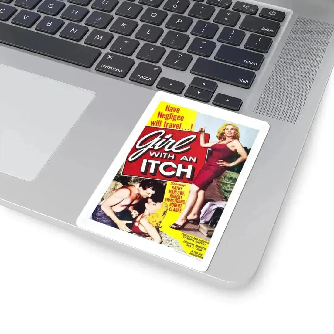 GIRL WITH AN ITCH 1958 Movie Poster - STICKER Vinyl Kiss-Cut Decal - The Sticker Space