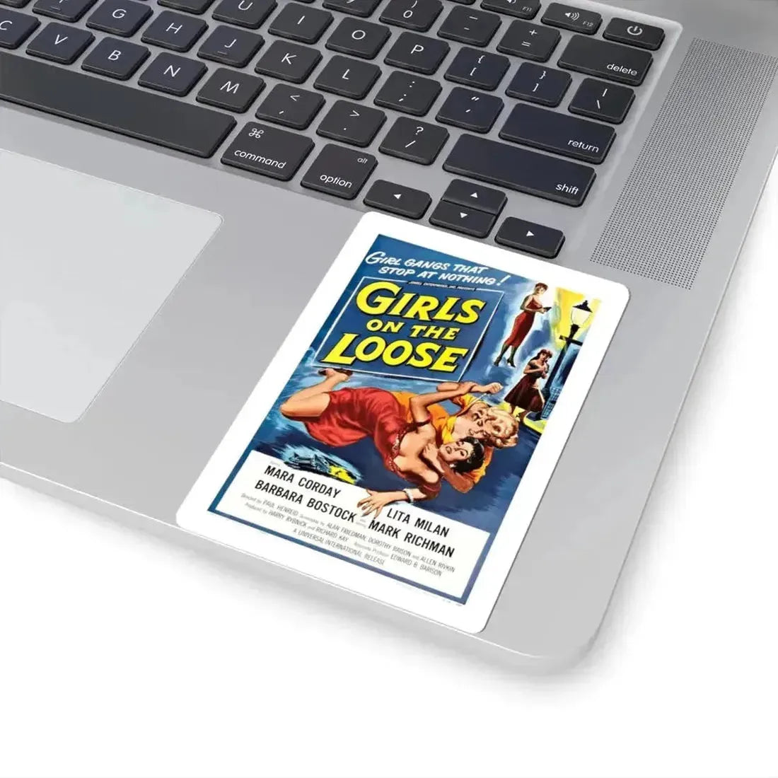 GIRLS ON THE LOOSE 1958 Movie Poster - STICKER Vinyl Kiss-Cut Decal - The Sticker Space