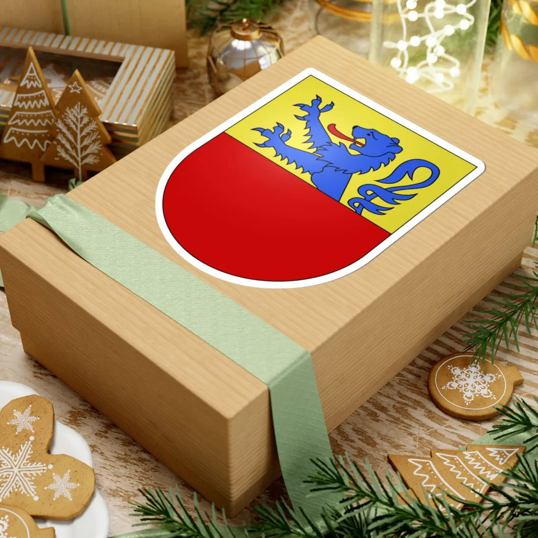 Givisiez-coat of arms (Switzerland) (Coat of Arms) STICKER Vinyl Kiss-Cut Decal - The Sticker Space