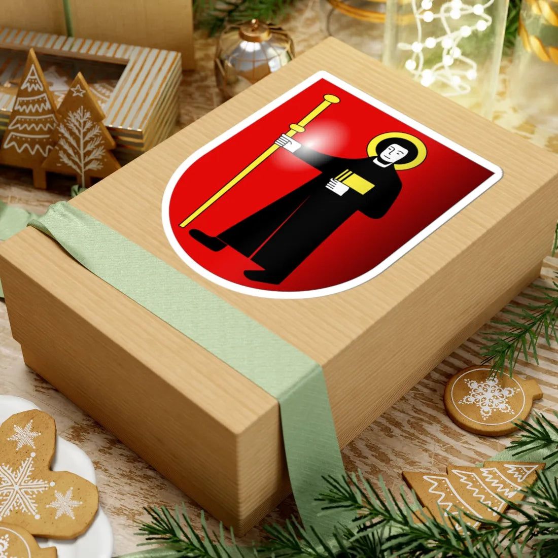 Glaris-coat of arms 3d (Switzerland) (Coat of Arms) STICKER Vinyl Kiss-Cut Decal - The Sticker Space